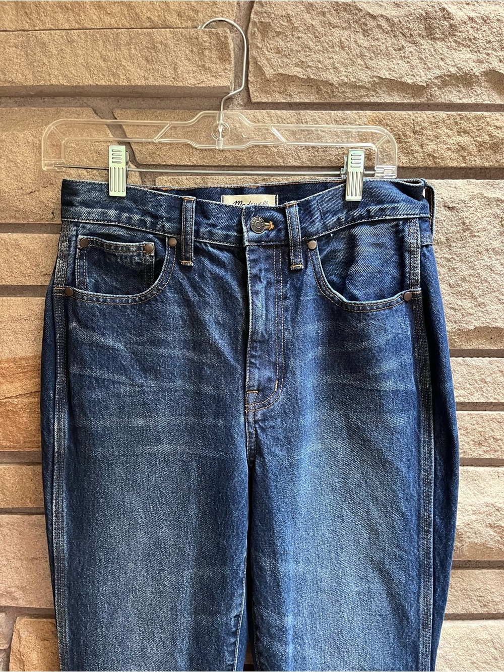 Madewell The Perfect Vintage Jean in Diversey Wash: Retro Stitched Edition 27 - Picture 8 of 11